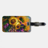 Étiquette À Bagage "Sunflower Glow" (Dos horizontal)