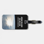 Étiquette À Bagage Sunglint Reflète Le Golfe Du Mexique (Dos horizontal)