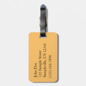 Étiquette À Bagage Sunlit Fall Forest Paysage d'automne (Dos Vertical)