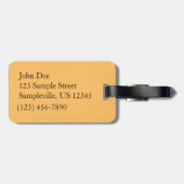 Étiquette À Bagage Sunlit Fall Forest Paysage d'automne (Dos horizontal)