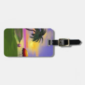 Étiquette À Bagage Sunny Island Beach Vacances (Devant horizontal)