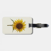 Étiquette À Bagage Sunny Sunflower (Dos horizontal)