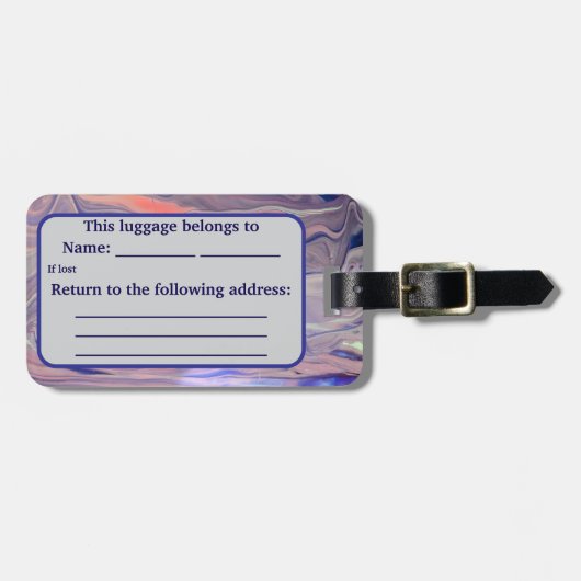 Étiquette À Bagage Sunrise Acrylic Pour Inspired (Devant horizontal)