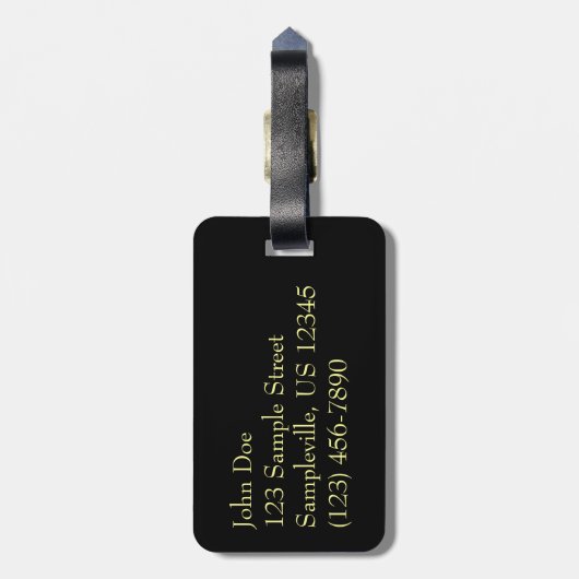 Étiquette À Bagage Sunrise aux îles Virgin (Dos Vertical)