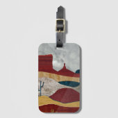 Étiquette À Bagage Sunrise du désert (Devant Vertical)
