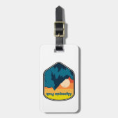 Étiquette À Bagage Sunrise du pic Algonquin (Devant Vertical)