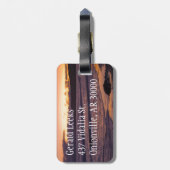 Étiquette À Bagage Sunset de la plage Pacifique (Dos Vertical)