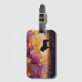 Étiquette À Bagage Sunset on the Savanna (Devant Vertical)