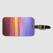 Étiquette À Bagage Sunset Sky sur plage et mer (Devant Horizontal)