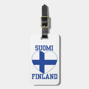 Étiquette À Bagage Suomi Finland, étiquette personnalisée
