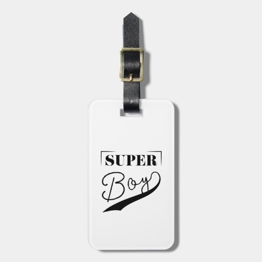 Étiquette À Bagage Super Boy (Devant Vertical)