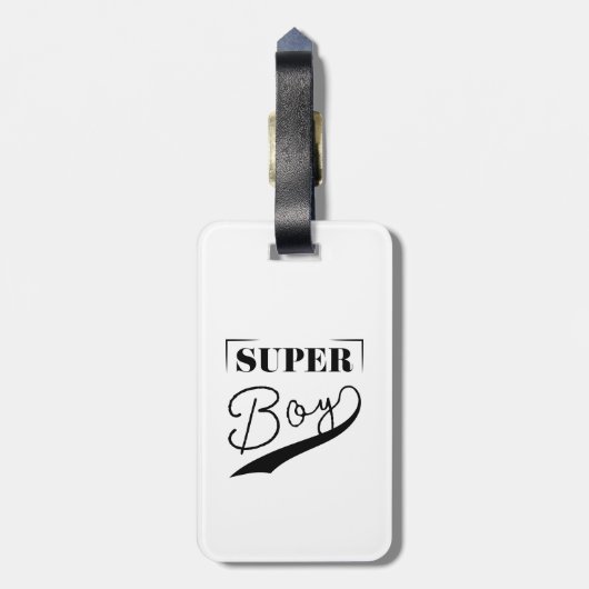 Étiquette À Bagage Super Boy (Dos Vertical)