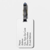 Étiquette À Bagage Super fille rose Parties scintillant Empreinte de  (Dos Vertical)