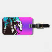 Étiquette À Bagage Super Hawaiian Surfer 1960's Retro Graphic (Devant horizontal)