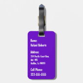 Étiquette À Bagage Super Hawaiian Surfer 1960's Retro Graphic (Dos Vertical)