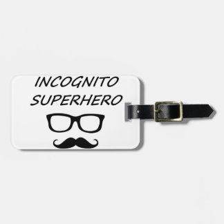 Étiquette À Bagage Super héros incognito 04B