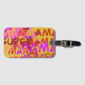Étiquette À Bagage Super maman (Devant Horizontal)