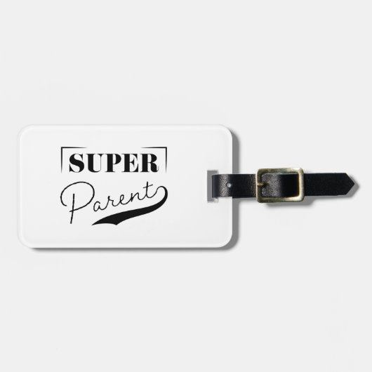 Étiquette À Bagage Super parent (Devant horizontal)