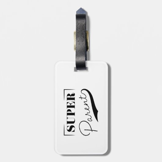 Étiquette À Bagage Super parent (Dos Vertical)