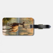 Étiquette À Bagage Superbe canard à douze points dans les eaux d'auto (Dos horizontal)