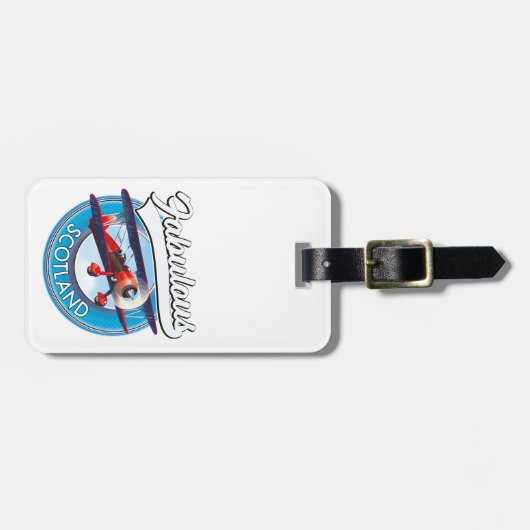 Étiquette À Bagage Superbe Scotland style rétro patch voyage (Devant horizontal)