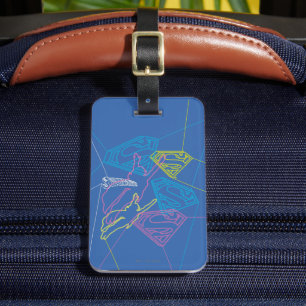 Étiquette À Bagage Supergirl et logo en couleurs