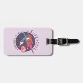 Étiquette À Bagage Supergirl hors de ce monde Retro Graphisme (Devant horizontal)