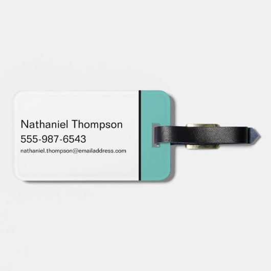 Étiquette À Bagage Supergirl Hovering en costume bleu (Dos horizontal)