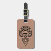 Étiquette À Bagage Supergirl Mandala Graphic (Devant Vertical)