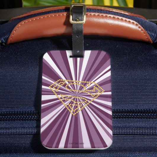 Étiquette À Bagage Supergirl Studded S-Shield (Insitu Rectoal 2)