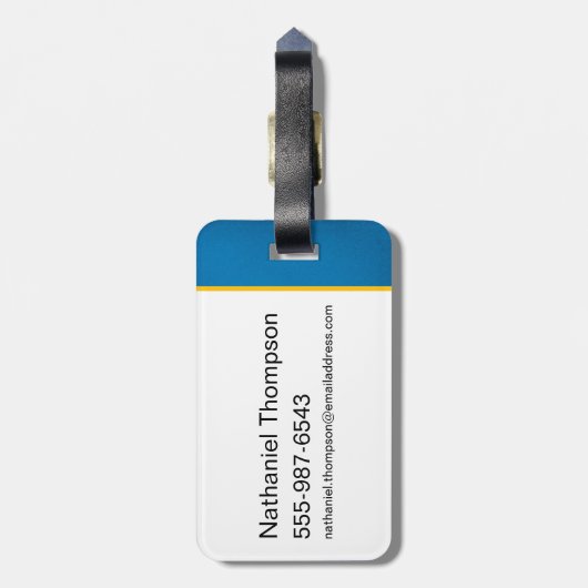 Étiquette À Bagage Superman Golden S Shield brillance (Dos Vertical)