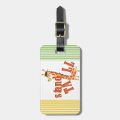 Étiquette À Bagage Support de girafe grand (Devant Vertical)