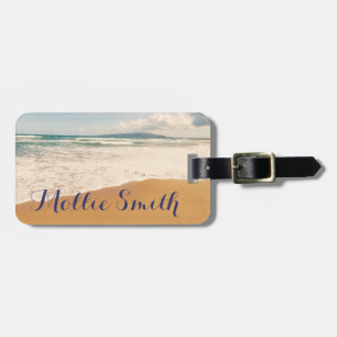 Étiquette À Bagage Sur la plage