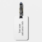 Étiquette À Bagage Sur les bagages de bateau de vacances en régulateu (Dos Vertical)