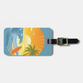 ÉTIQUETTE À BAGAGE SURF ! (Devant horizontal)