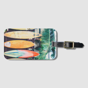 Étiquette À Bagage Surf d'Oahu Balise Bagages
