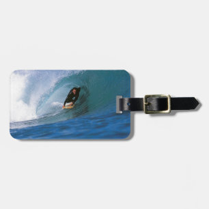 Étiquette À Bagage Surf Nouvelle-Zélande parfaite vague