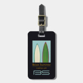 Étiquette À Bagage Surfer (Devant Vertical)
