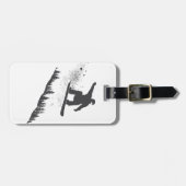 Étiquette À Bagage Surfeur (Devant horizontal)