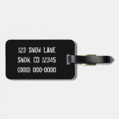 Étiquette À Bagage Surfeur (Dos horizontal)