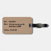 Étiquette À Bagage Surfeurs hawaïens de Big Sunset (Dos horizontal)