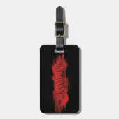 Étiquette À Bagage Surnaturel "Join Hunt" Red Splash (Devant Vertical)