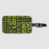 Étiquette À Bagage Surnoms (Devant Horizontal)