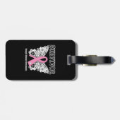 Étiquette À Bagage SURVIVANT - papillon de cancer du sein (Dos horizontal)