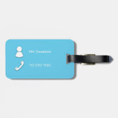 Étiquette À Bagage Swan (Dos horizontal)