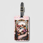 Étiquette À Bagage Swan Lovers Luggage Tag (Devant Vertical)