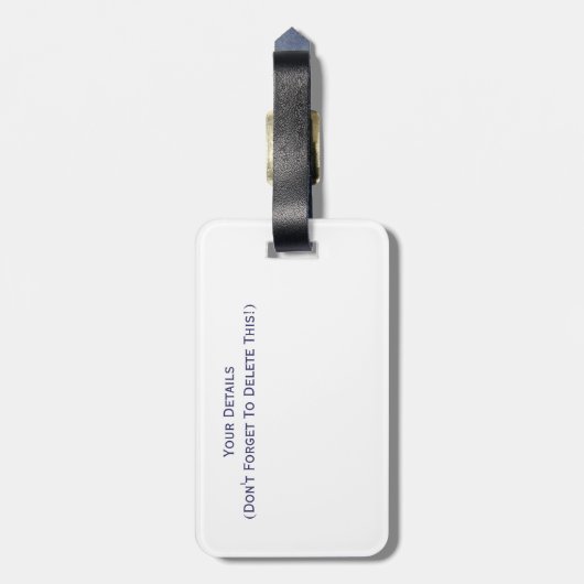 ÉTIQUETTE À BAGAGE SWANS (Dos Vertical)