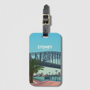 Étiquette À Bagage Sydney Harbour Australie Vintage voyage