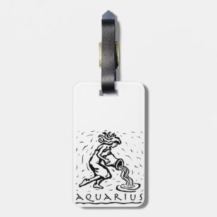 Étiquette À Bagage Symbole astrologique zodiaque de l'année d'anniver