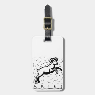 Étiquette À Bagage Symbole astrologique zodiaque de l'année d'anniver